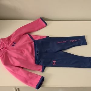 Baby girl 6-9 months under armour outfit